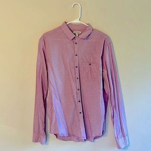 Caufield Prepatory red-and-white gingham shirt. Size Medium (3)